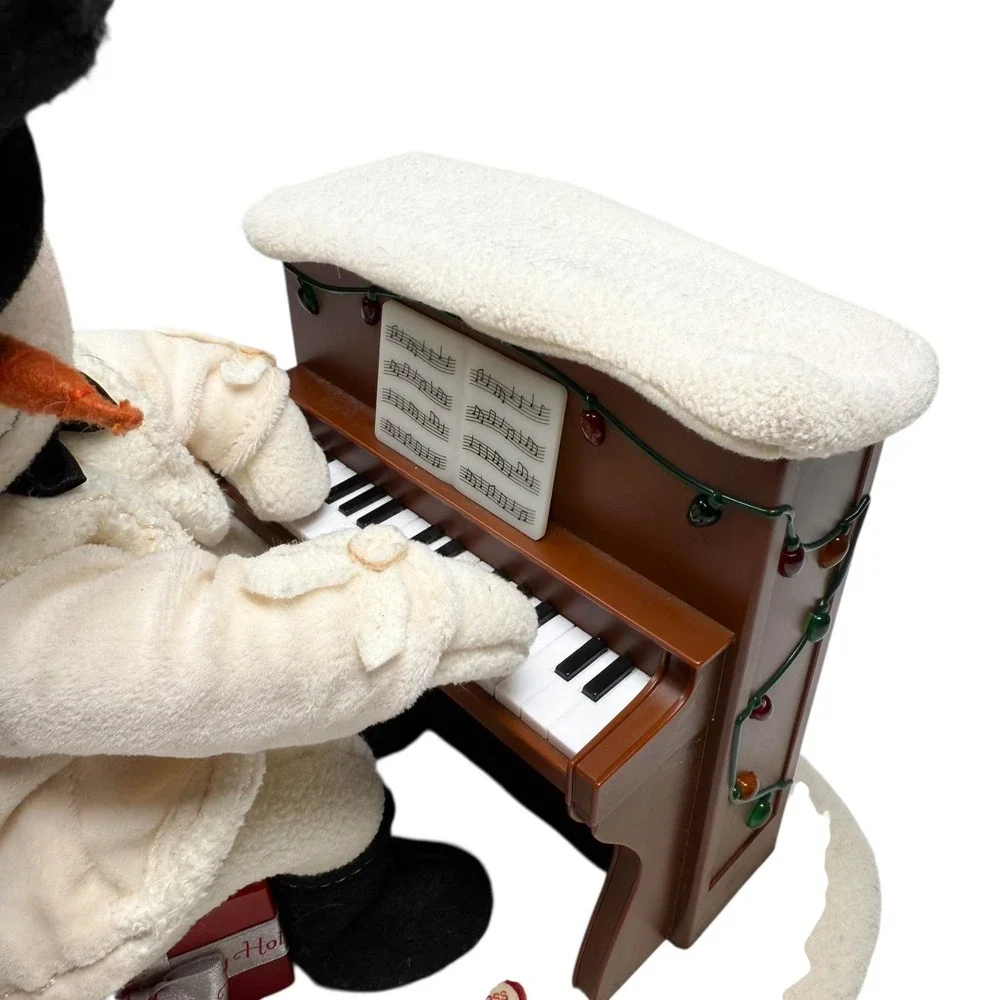 Hallmark Jingle Pals Plush Snowman Playing Piano NOT WORKING For Parts
